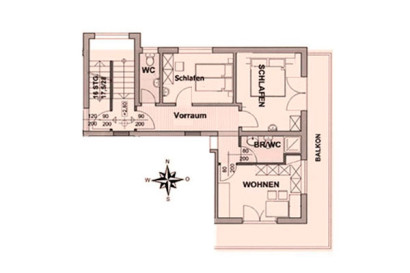 Helle Ferienwohnung in Flachau, Haus Maier - Grundriss