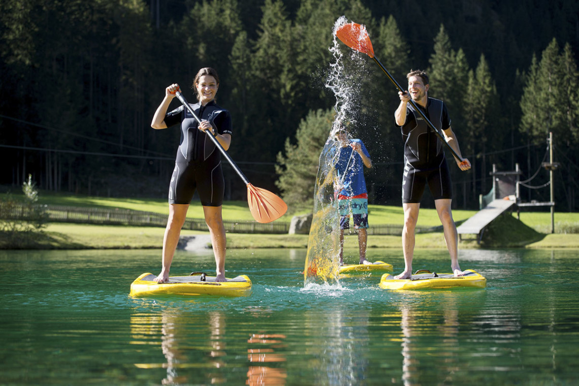 Sommer in der Region, Sommerurlaub in Flachau, Ferienwohnung im Haus Maier, Salzburger Land - Stand up paddling in Flachau